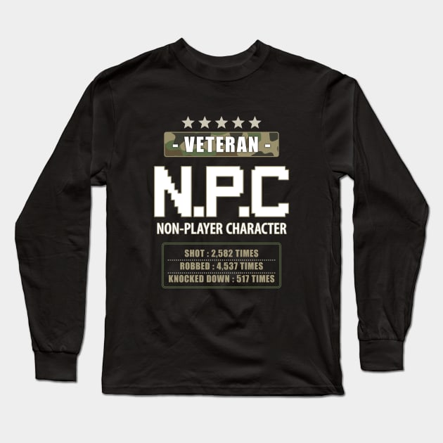 Veteran NPC Design Long Sleeve T-Shirt by Hotshots